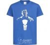 Kids T-shirt Punisher white and gray royal-blue фото