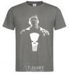 Men's T-Shirt Punisher white and gray dark-grey фото