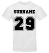 Мужская футболка Surname 29 Белый фото
