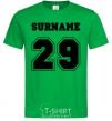 Мужская футболка Surname 29 Зеленый фото