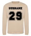 Sweatshirt Surname 29 sand фото