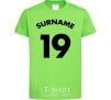 Kids T-shirt Surname 19 orchid-green фото