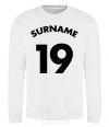 Sweatshirt Surname 19 White фото