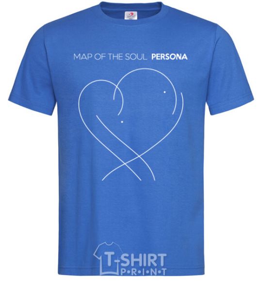 Men's T-Shirt Map of the soul royal-blue фото