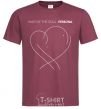 Men's T-Shirt Map of the soul burgundy фото