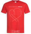 Men's T-Shirt Map of the soul red фото