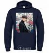 Men`s hoodie Chonguk BTS navy-blue фото