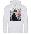 Men`s hoodie Chonguk BTS sport-grey фото