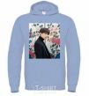 Men`s hoodie Chonguk BTS sky-blue фото