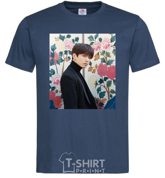 Men's T-Shirt Chonguk BTS navy-blue фото