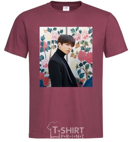 Men's T-Shirt Chonguk BTS burgundy фото