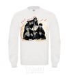 Sweatshirt BTS k-pop White фото