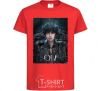 Kids T-shirt V art ON red фото