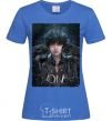 Women's T-shirt V art ON royal-blue фото