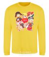 Sweatshirt BTS fun art yellow фото
