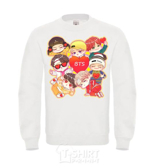 Sweatshirt BTS fun art White фото