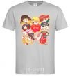 Men's T-Shirt BTS fun art grey фото