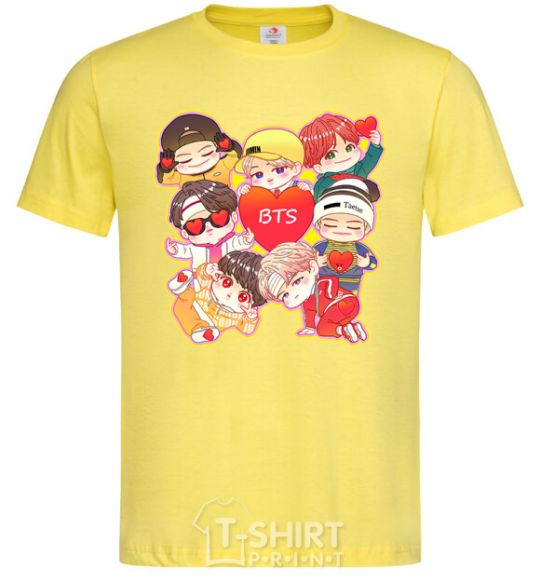 Men's T-Shirt BTS fun art cornsilk фото