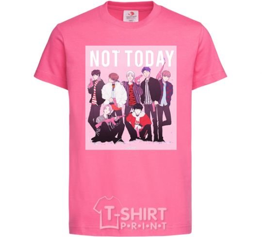 Kids T-shirt Not today bts art heliconia фото