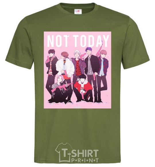 Men's T-Shirt Not today bts art millennial-khaki фото