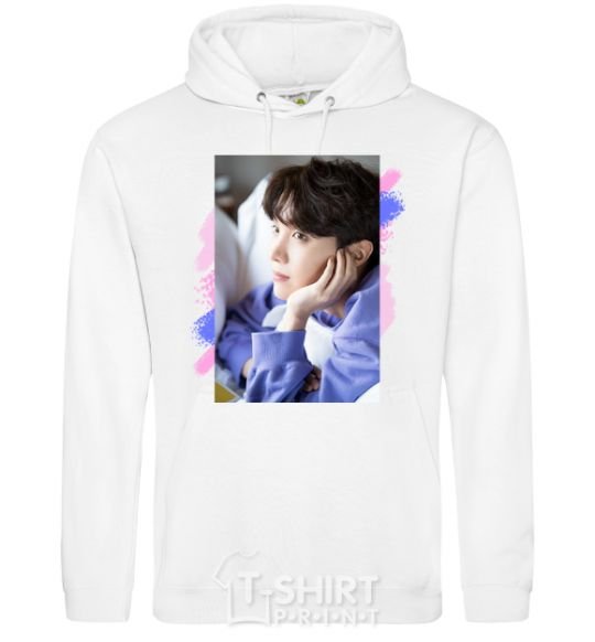 Men`s hoodie Photoshoot bts J-Hope White фото