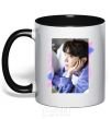 Mug with a colored handle Photoshoot bts J-Hope black фото