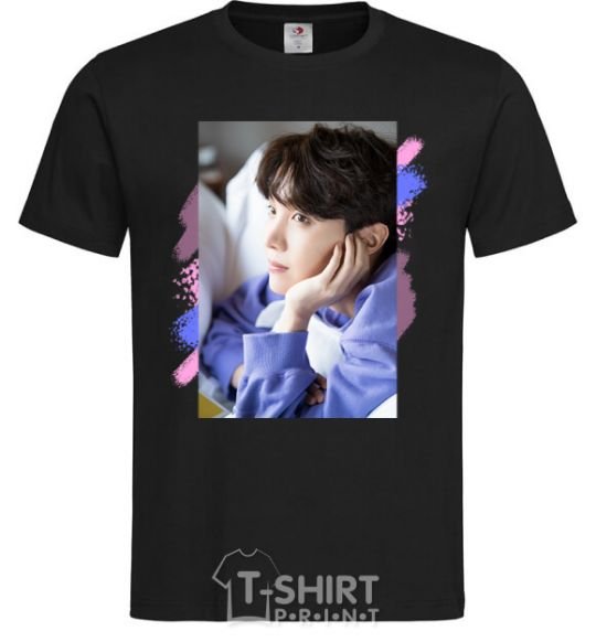 Men's T-Shirt Photoshoot bts J-Hope black фото