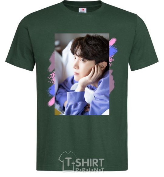 Men's T-Shirt Photoshoot bts J-Hope bottle-green фото