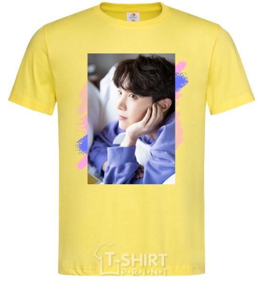 Men's T-Shirt Photoshoot bts J-Hope cornsilk фото