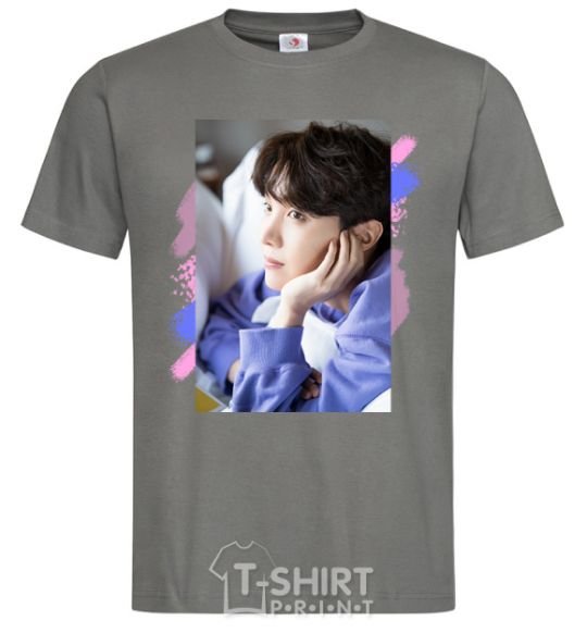 Men's T-Shirt Photoshoot bts J-Hope dark-grey фото