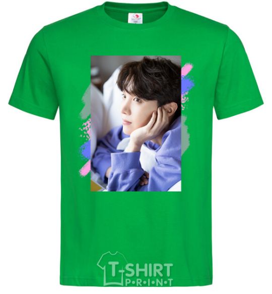 Men's T-Shirt Photoshoot bts J-Hope kelly-green фото