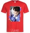 Men's T-Shirt Photoshoot bts J-Hope red фото