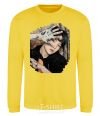 Sweatshirt Suga BTS paint yellow фото