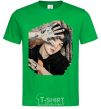 Men's T-Shirt Suga BTS paint kelly-green фото