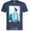 Men's T-Shirt BTS Dynamite Chimin navy-blue фото