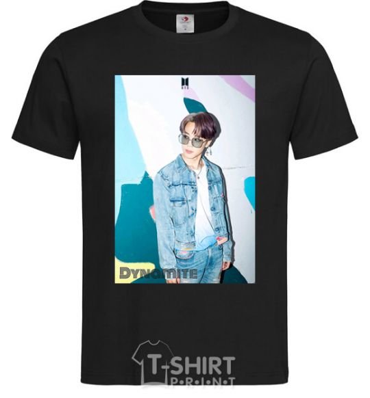 Men's T-Shirt BTS Dynamite Chimin black фото