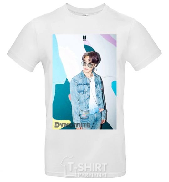 Men's T-Shirt BTS Dynamite Chimin White фото