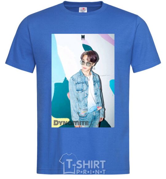 Men's T-Shirt BTS Dynamite Chimin royal-blue фото