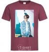 Men's T-Shirt BTS Dynamite Chimin burgundy фото