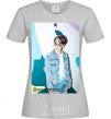 Women's T-shirt BTS Dynamite Chimin grey фото