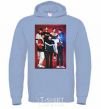 Men`s hoodie BTS for FILA sky-blue фото