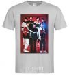 Men's T-Shirt BTS for FILA grey фото