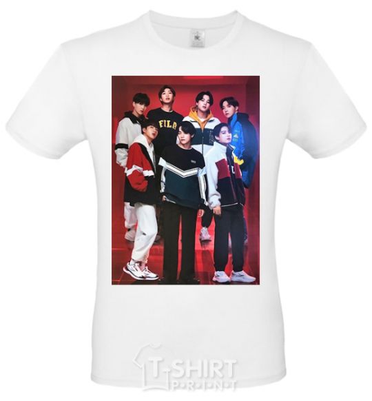 Men's T-Shirt BTS for FILA White фото