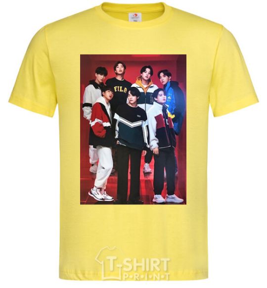 Men's T-Shirt BTS for FILA cornsilk фото