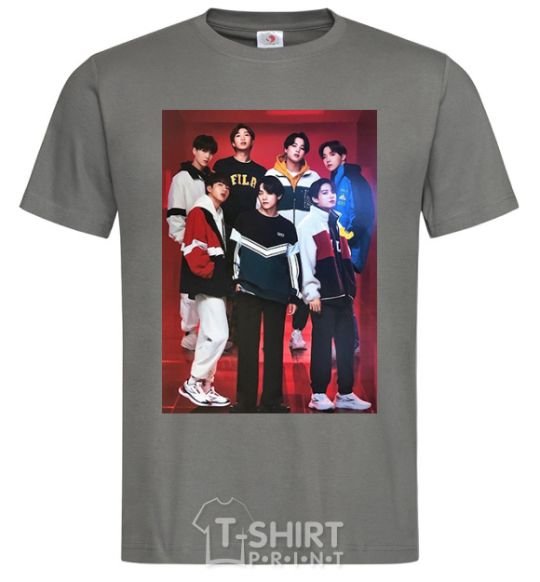 Men's T-Shirt BTS for FILA dark-grey фото