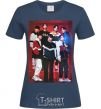 Women's T-shirt BTS for FILA navy-blue фото