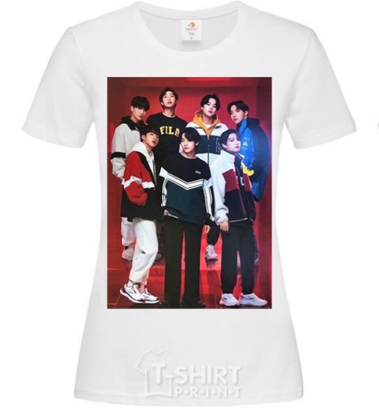 Women's T-shirt BTS for FILA White фото