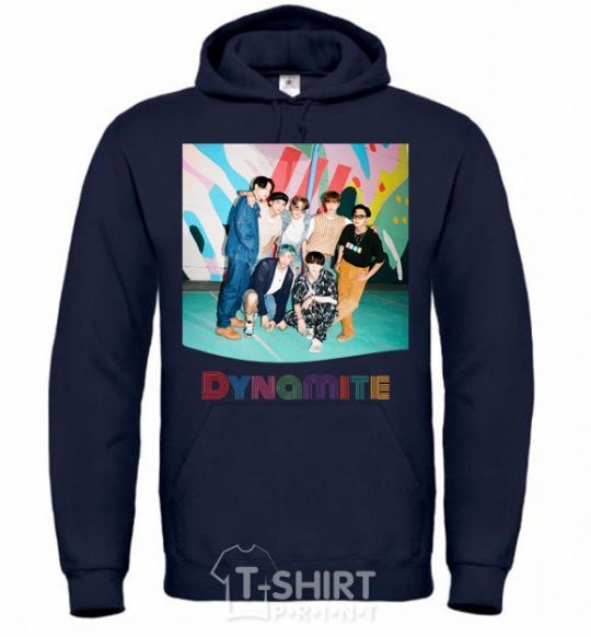 Men`s hoodie Dynamite k pop navy-blue фото