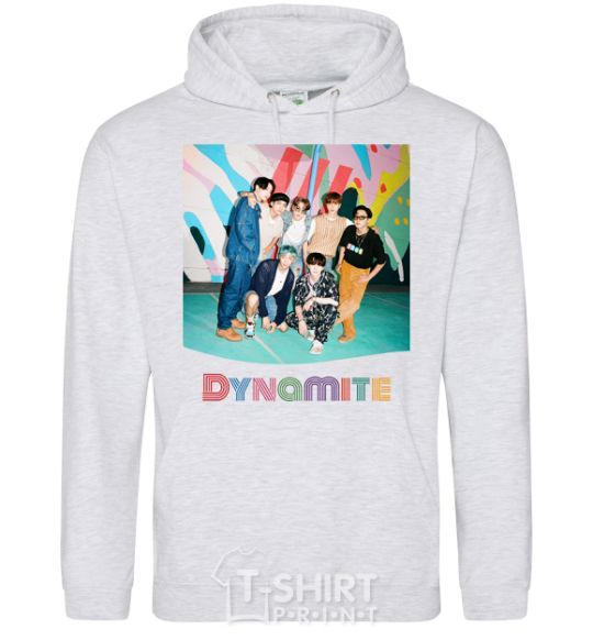 Men`s hoodie Dynamite k pop sport-grey фото