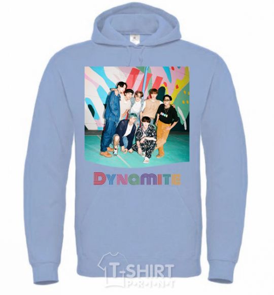 Men`s hoodie Dynamite k pop sky-blue фото